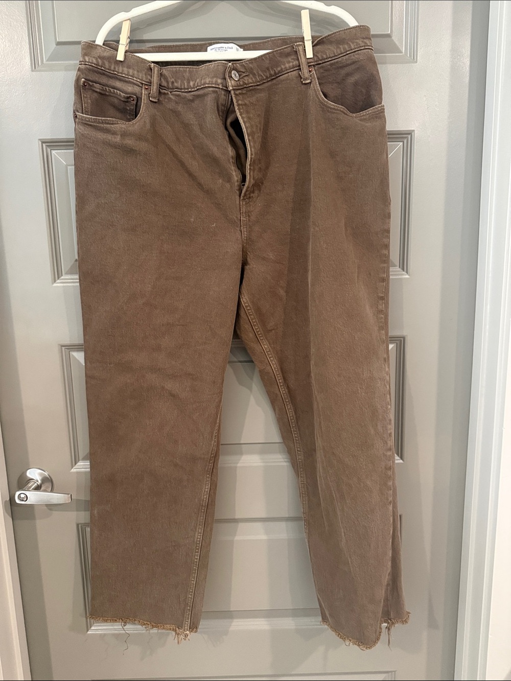Men's Brown Corduroy Pants - Classic Straight Fit